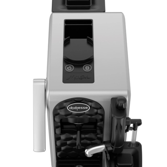 Didiesse Macchina Caffè a Cialde Milkside – Sistema ESE 44mm con Cappuccinatore Integrato – Silver