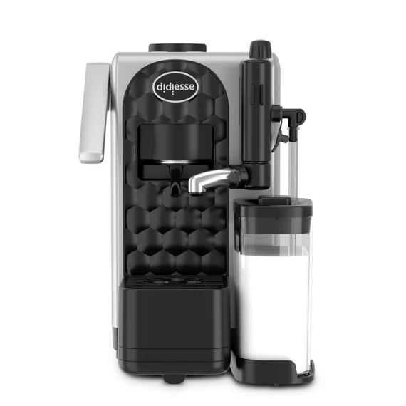 Didiesse Macchina Caffè a Cialde Milkside – Sistema ESE 44mm con Cappuccinatore Integrato – Silver