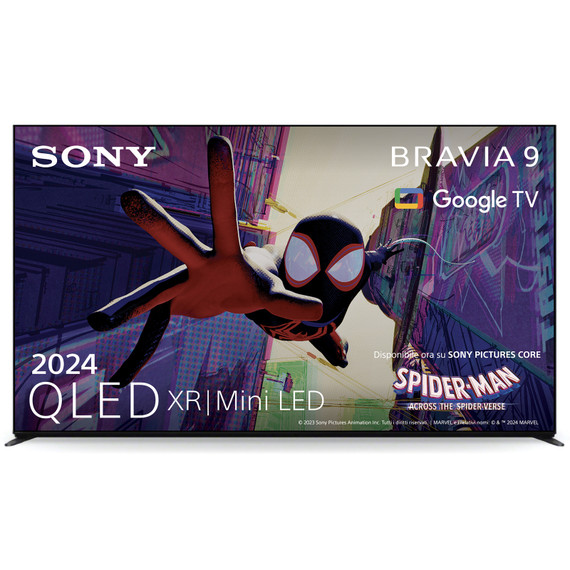 Sony BRAVIA 9 QLED (XR l Mini LED) 85 Pollici 4K HDR Google Smart TV (2024) | Gaming Menu per PlayStation 5, IMAX Enhanced, Dolby Vision Atmos, Chromecast, AirPlay, 120Hz 85XR90