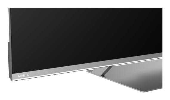 SABA SMART TV QD-MiniLED 55" ULTRA HD 4K, GOOGLE TV 5.0, Dolby Vision/Atmos, Triplo ter DVBT2/C/S2 HEVC MAIN10, Certificato TivuSAT, Piedistallo centrale