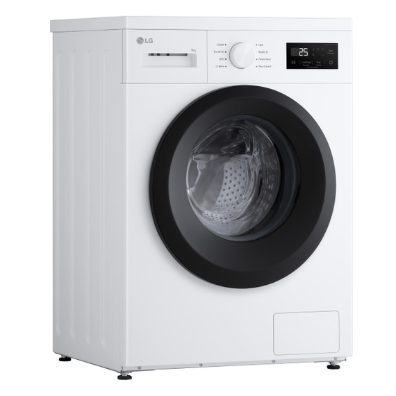 LG F4NA1009NWK Lavatrice 9kg, Classe A, 1400 giri, Programma igiene con vapore, Top rimovibile, White