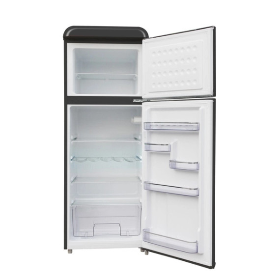 AKAI Frigorifero Doppia Porta 240L Retrò Classe E - Nero