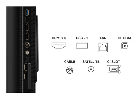 TCL P8K Serie Smart TV QLED 4K 55" 55P8K, 144Hz, audio Onkyo 2.1, Dolby Vision & Atmos, Google TV