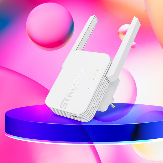 Strong 300S ponte e ripetitore Ripetitore di rete 300 Mbit/s Bianco