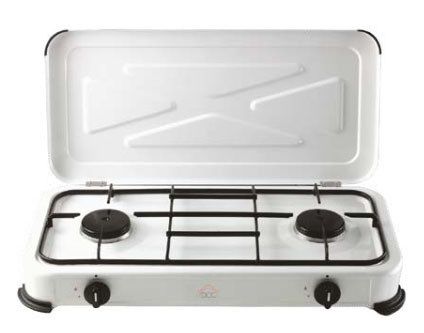 DCG Eltronic EKP2422 piano cottura Bianco Superficie piana Gas 2 Fornello(i)