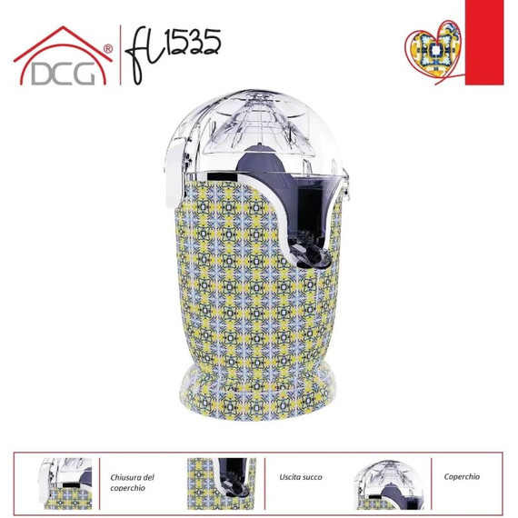 DCG FL1535 Spremiagrumi Automatico 60W Family Line 19x19cm