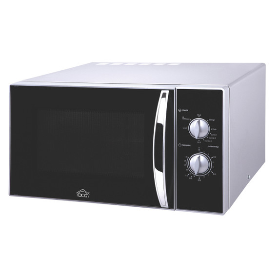 DCG Eltronic MWG825N forno a microonde Nero, Argento Microonde combinato Superficie piana 25 L 800 W