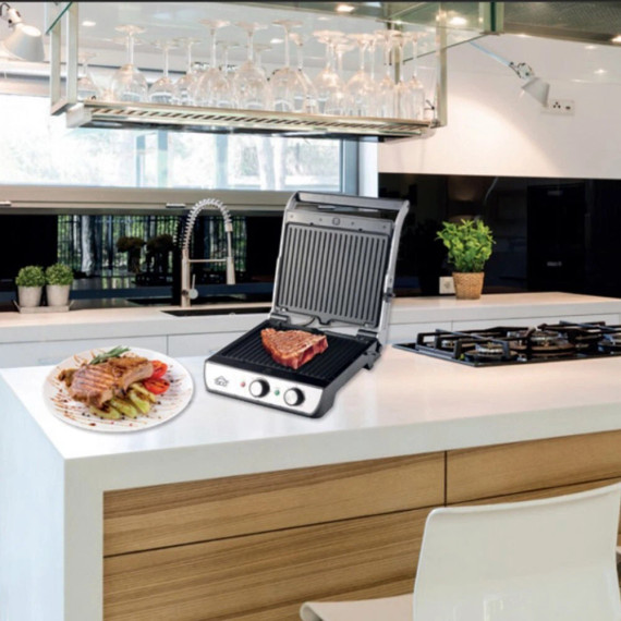 DCG Bistecchiera XL ST3400 2000W Piastre 34x23 Staccabili 180°