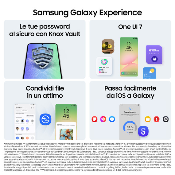 Samsung Galaxy A56 5G, Smartphone con Funzioni intelligenti, Display Super AMOLED 6.7”, 8GB RAM, 128GB, Camera 50MP, Batteria 5.000 mAh, IP67, Awesome Olive