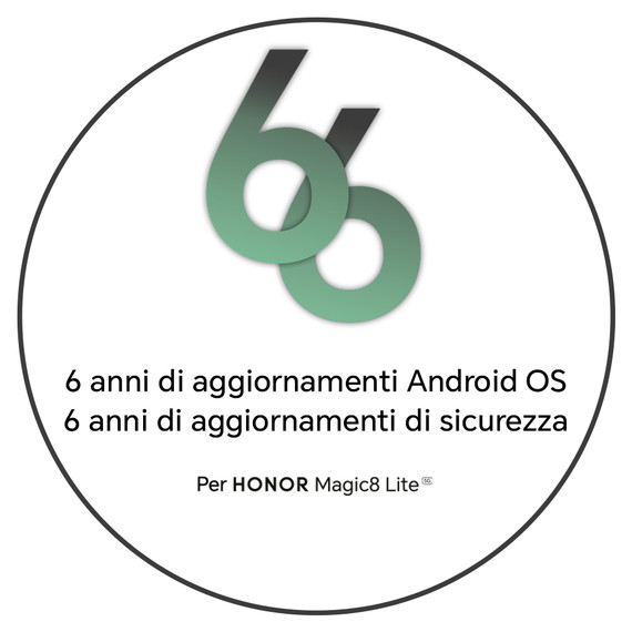 Honor Magic8 Lite 5G 17,2 cm (6.79") MagicOS 9.0 USB tipo-C 8 GB 256 GB 7500 mAh Verde