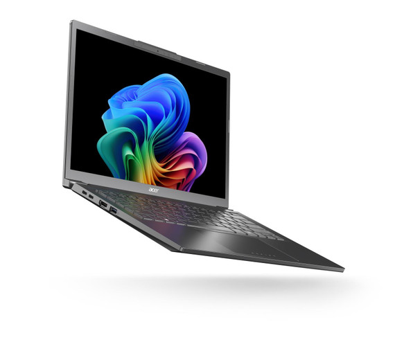 Acer Aspire 14 AI Intel Core Ultra 7 256V Computer portatile 35.6 cm (14") OLED 16 GB LPDDR5x-SDRAM 512 GB SSD Wi-Fi 6E (802.11ax) Windows 11 Home Grigio