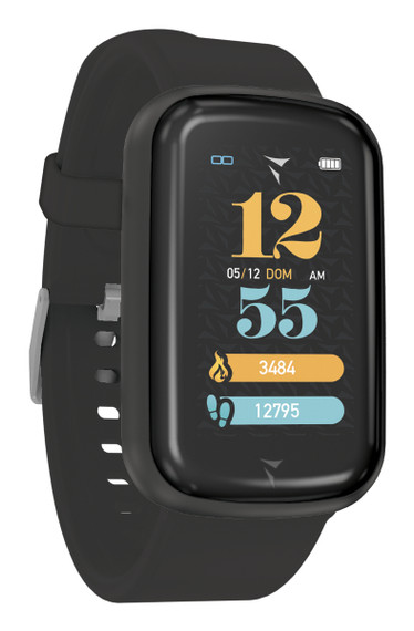 Techmade Steps 3,68 cm (1.45") 44 mm Digitale Touch screen Nero