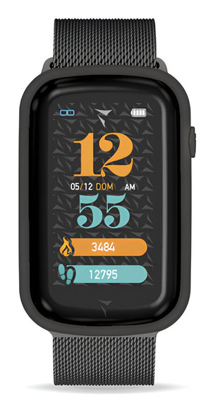 Techmade Steps 3,68 cm (1.45") Digitale Touch screen Metal Black