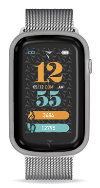 Techmade Steps 3,68 cm (1.45") 44 mm Digitale Touch screen Grigio