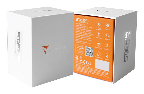 Techmade Steps 3,68 cm (1.45") 44 mm Digitale Touch screen Grigio