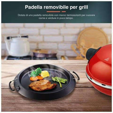DCG Eltronic MB2300 macchina e forno per pizza 1 pizza(e) 1200 W Rosso