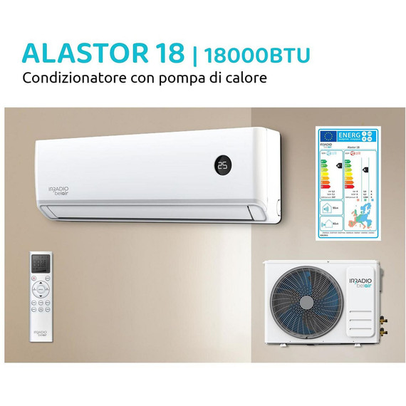 Irradio BelAir Kit Alastor 18 Climatizzatore Fisso 18000 BTU