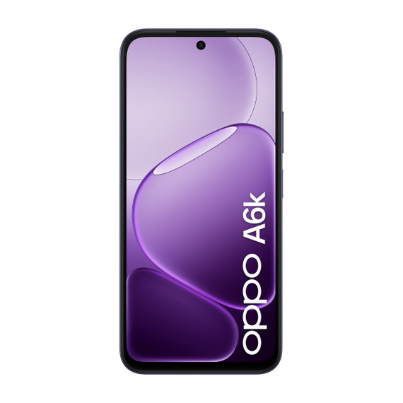 OPPO A6k AI Smartphone, doppia fotocamera 13MP+QVGA, Selfie 5MP, Display 6.75” 120HZ IPS HD+, 6100mAh, RAM 4GB(Esp1GB/2GB/4GB)+ROM 256GB [Versione Italia], Crystal Black