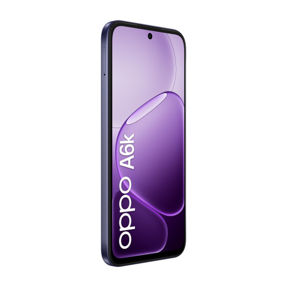 OPPO A6k AI Smartphone, doppia fotocamera 13MP+QVGA, Selfie 5MP, Display 6.75” 120HZ IPS HD+, 6100mAh, RAM 4GB(Esp1GB/2GB/4GB)+ROM 256GB [Versione Italia], Crystal Black