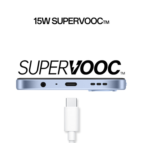 OPPO A6k AI Smartphone, doppia fotocamera 13MP+QVGA, Selfie 5MP, Display 6.75” 120HZ IPS HD+, 6100mAh, RAM 4GB(Esp1GB/2GB/4GB)+ROM 256GB [Versione Italia], Crystal Blue