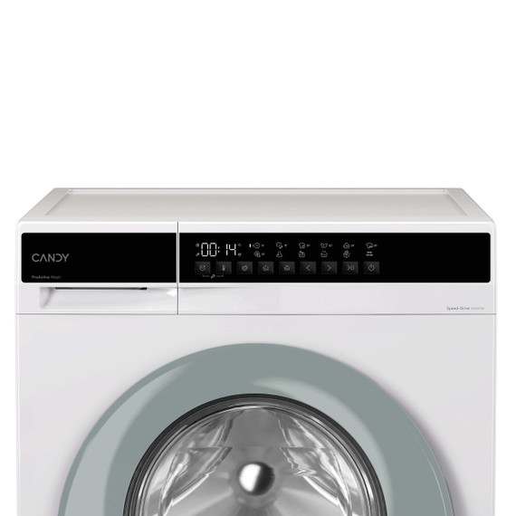 Candy Easy, Lavatrice Slim 7 KG, 15% più efficente della classe A, 1200 giri, Bianco, Inverter, Fresh Vapor, EY 27SE7-S