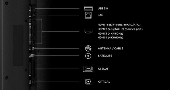 TCL C7L TV 85C7L SQD‑Mini LED da 85", 4K HDR, 3000 nit, 1.624 zone di dimming, Google TV, 144Hz, Dolby Vision & Atmos, Audio Bang & Olufsen
