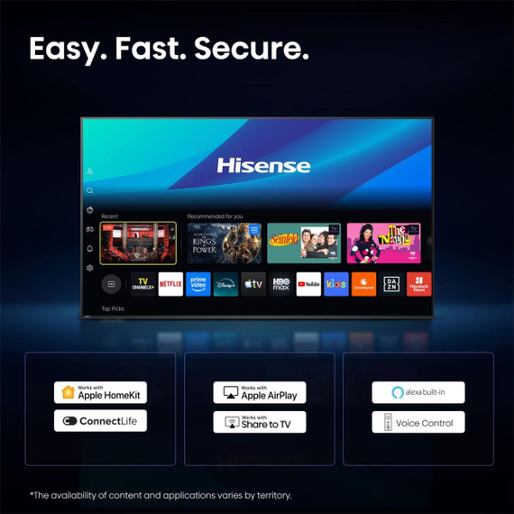 Hisense 75UR9S 190,5 cm (75") 4K Ultra HD Smart TV Wi-Fi Grigio 4000 cd/m²