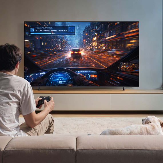 Samsung Mini LED AI TV 55" UE55M80HAUXZT 4K, Processore NQ4 AI Gen2, 4K Upscaling, Color Booster Pro, OTS Lite, Metal Stream Design, Vision AI Smart TV, 2026