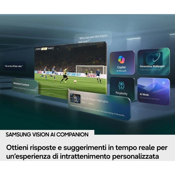 Samsung UE65M70HAUXZT TV 65" Mini LED 4K Vision AI