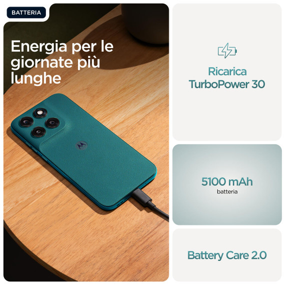 Motorola moto g77 Camera 108MP Dual SIM ibrida Android 16.0 5G USB tipo-C 8 GB 256 GB 5200 mAh Verde