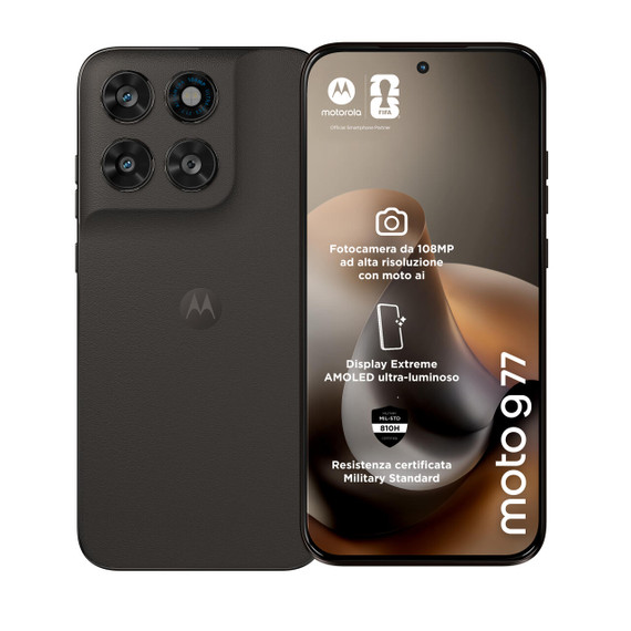 Motorola moto g77 Camera 108MP Dual SIM ibrida Android 16.0 5G USB tipo-C 8 GB 256 GB 5200 mAh Nero