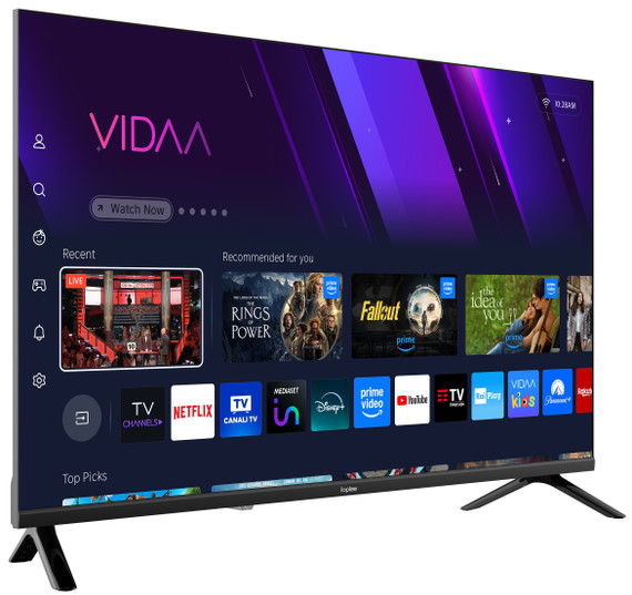 IOPLEE IOP32SMART TV 32" HD, Sistema operativo VIDAA, Triplo tuner DVBT2/C/S2, Certificato TivuSAT, Dolby Audio, Parental Control
