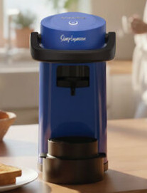 Caffè Borbone Simplymoon Macchina da Caffè a Cialde ESE 44mm – Multifunzione per Espresso, Infusi e Bevande Calde, Pressione 15 bar, Serbatoio 0.9L - Blu