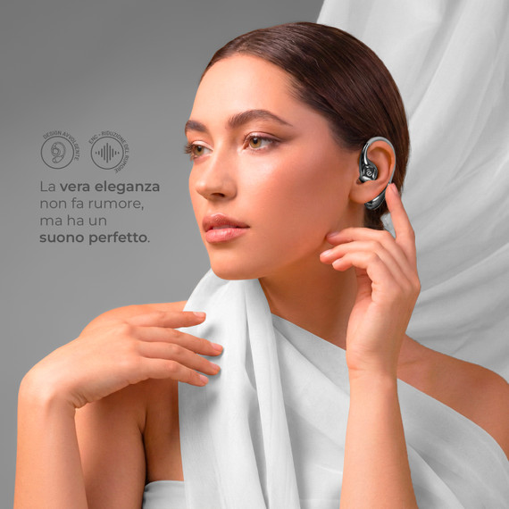 ETRES Auricolari Wireless LBL Borsetta AI ENC Touch - Nero