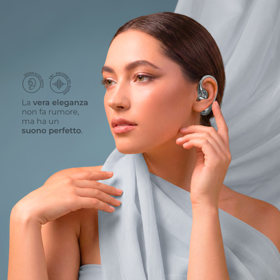 ETRES Auricolari Wireless LBL Borsetta AI ENC Touch - Turchese