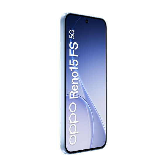 OPPO Reno15 FS 5G AI Smartphone, Tripla fotocamera 50+8+2MP, Selfie 50MP, Display 6.57” 120HZ AMOLED FHD+, 6500mAh, RAM 8GB(Esp2GB/4GB/8GB)+ROM 512GB [Versione Italia], Aurora Blue