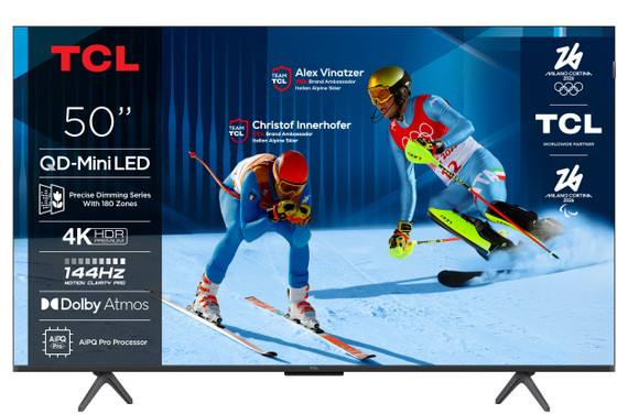 TCL C6K Serie Smart TV QD-MiniLED 4K 50" 50C6K, 144Hz, Dolby Vision IQ & Atmos, Google TV