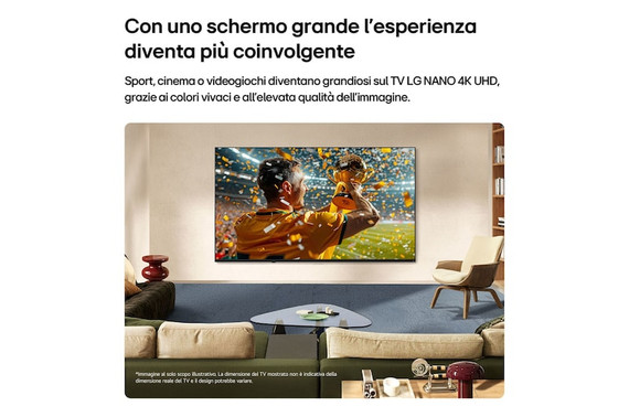 LG NANO 4K UHD AI 85 SMART TV FHD 2,16 m (85") 4K Ultra HD Wi-Fi Nero