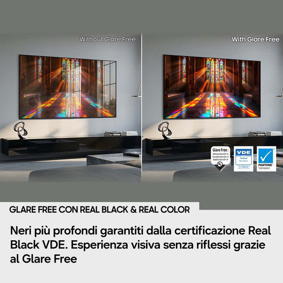 Samsung OLED AI TV 77" QE77S90HATXZT 4K, Processore NQ4 AI Gen3, 4K AI Upscaling Pro, Glare Free, OLED HDR+, Motion Xcelerator 165Hz, Dolby Atmos & OTS Lite, Laser Slim Design, Vision AI Smart TV, 2026