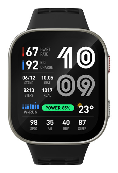 Amazfit Bip Max 5,26 cm (2.07") AMOLED Digitale 432 x 514 Pixel Touch screen Argento Wi-Fi GPS (satellitare)