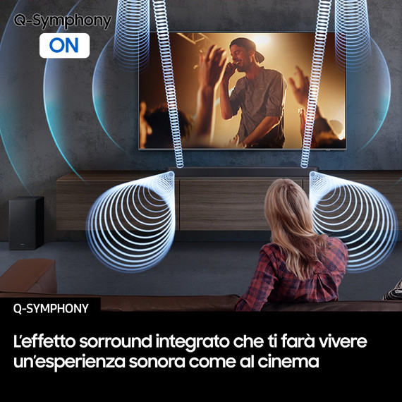 Samsung Q-series Soundbar HW-Q600F/ZF, Audio 3.1.2 canali , Wireless Dolby Atmos, 2025