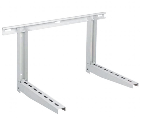 Staffa di Supporto Universale per Unità Esterne Condizionatori 9000 - 12000 - 18000 BTU con Kit Antivibranti Inclusi – Acciaio Zincato e Verniciato