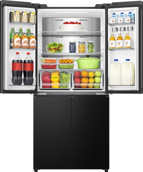 Hisense frigorifero Quattro Porte RQ5P470SAFE libera installazione 483L Classe E Metal cooling WiFi