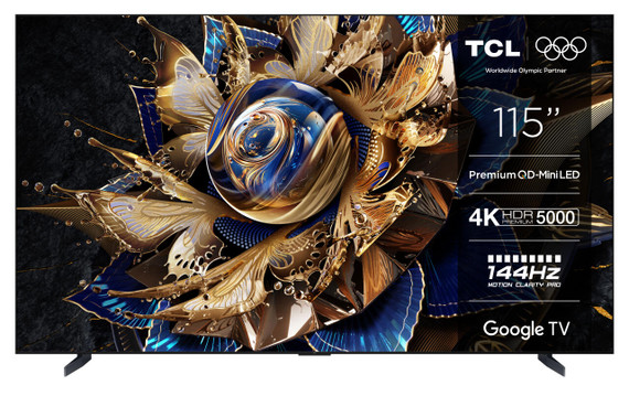 TCL X95 Serie Smart TV Mini LED 4K 115" 115X955, 144Hz, audio Onkyo 6.2.2, Google TV