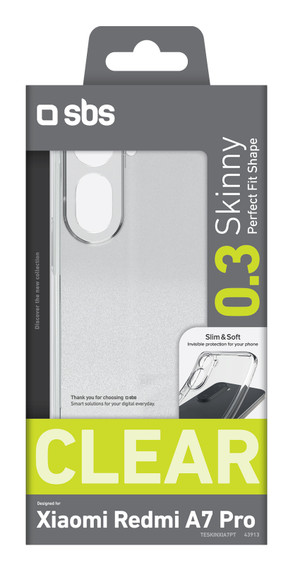 SBS Skinny custodia per cellulare 17,5 cm (6.9") Cover Trasparente