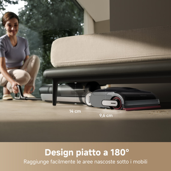 Dreame H15 Pro Combo Aspirapolvere elettrica Batteria Secco e bagnato Senza sacchetto 400 W Nero, Grigio 5 Ah