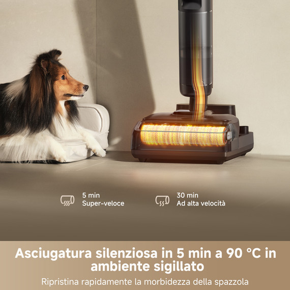 Dreame H15 Pro Combo Aspirapolvere elettrica Batteria Secco e bagnato Senza sacchetto 400 W Nero, Grigio 5 Ah