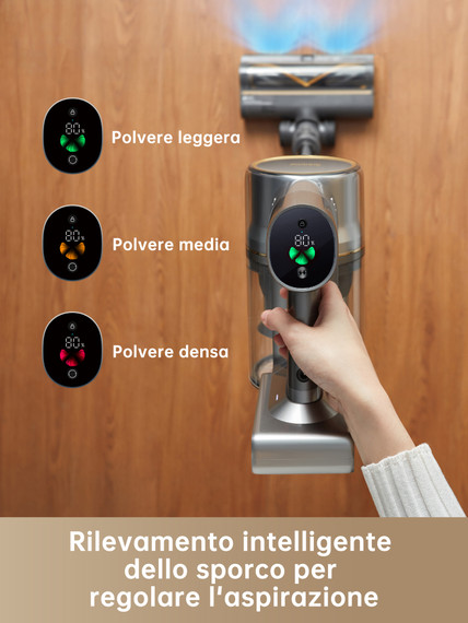 Dreame VMR20611 scopa elettrica Aspirapolvere a bastone 2 in 1 Batteria Secco HEPA Senza sacchetto 0,6 L 570 W Grigio 29 Ah