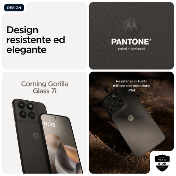 Motorola moto g77 17,3 cm (6.8") Dual SIM ibrida Android 16.0 5G USB tipo-C 8 GB 256 GB 5200 mAh Nero