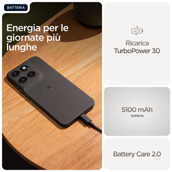 Motorola moto g77 17,3 cm (6.8") Dual SIM ibrida Android 16.0 5G USB tipo-C 8 GB 256 GB 5200 mAh Nero